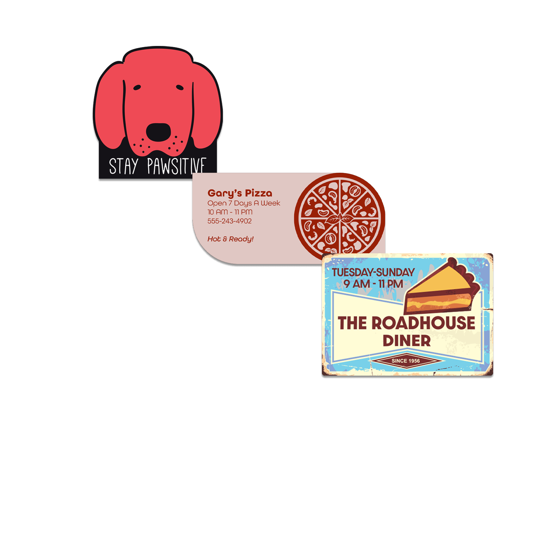 10 Sq. Inch Custom Indoor Magnet 35 Mil                               